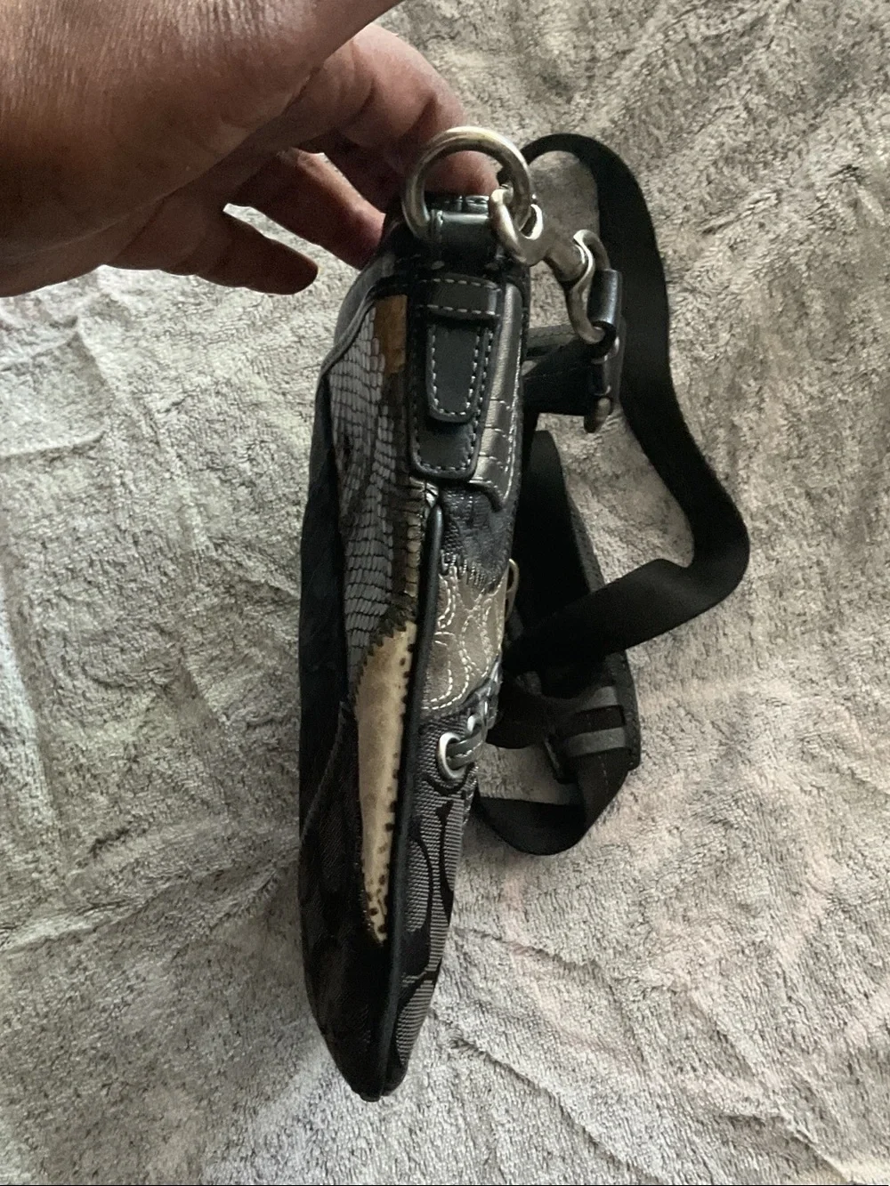 Coach Y2K Patchwork Mixed Colors Crossbody Bag